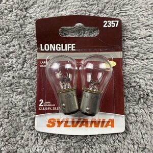 SYLVANIA 2357 Long Life Mini Bulb‎ for Daytime Running Lights (2 Bulbs)